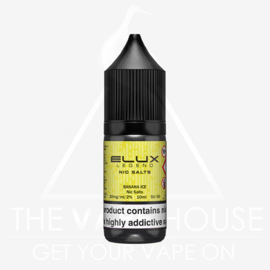 Banana Ice Elux Legend Nic Salt E - liquid - The Vape House