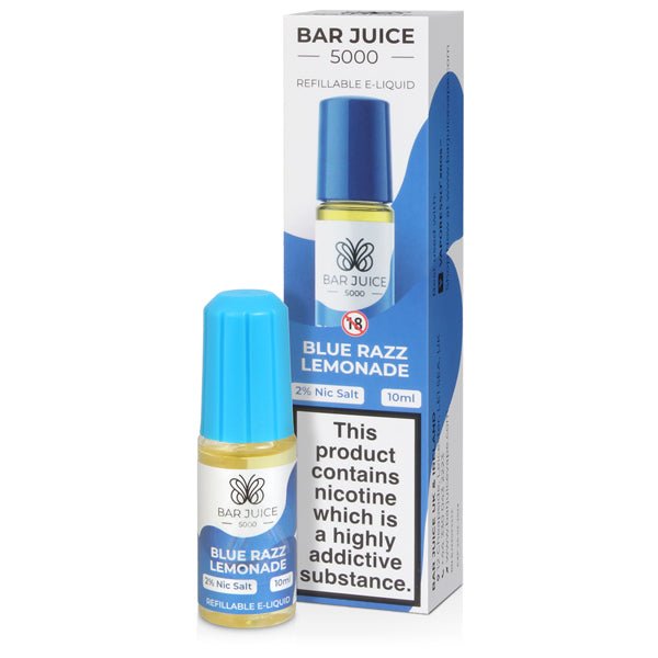 Blue Razz Lemonade Nic Salt E - liquid By Bar Juice 5000 - The Vape House