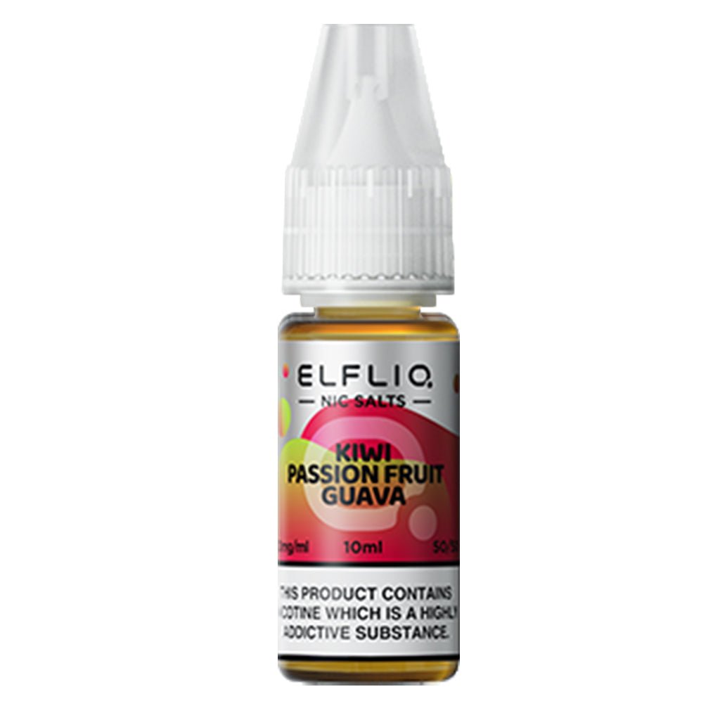 Kiwi Passion Fruit Guava Nic Salt Eliquid By Elfliq Elf Bar - The Vape House