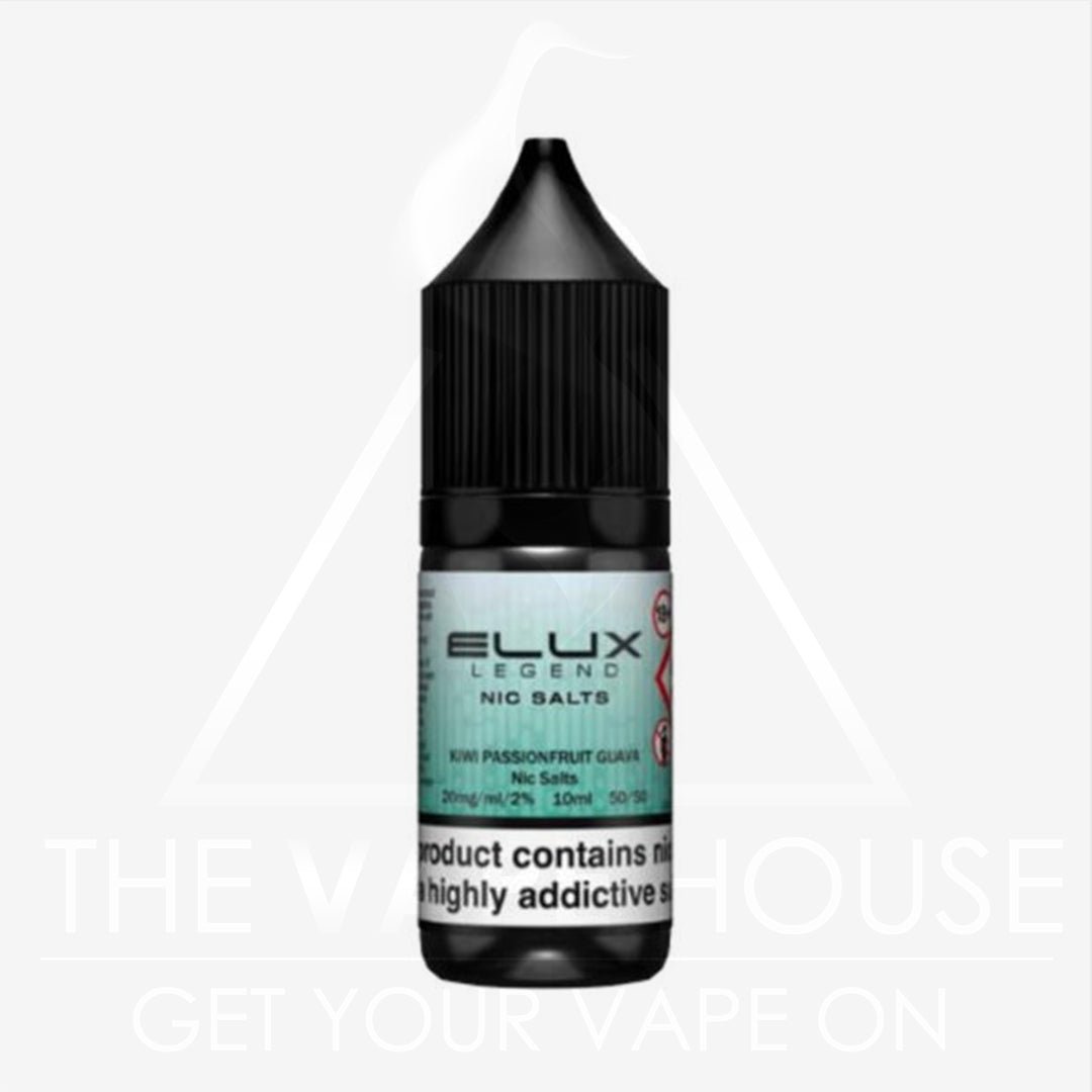Kiwi Passionfruit Guava Elux Legend Nic Salt E - liquid - The Vape House