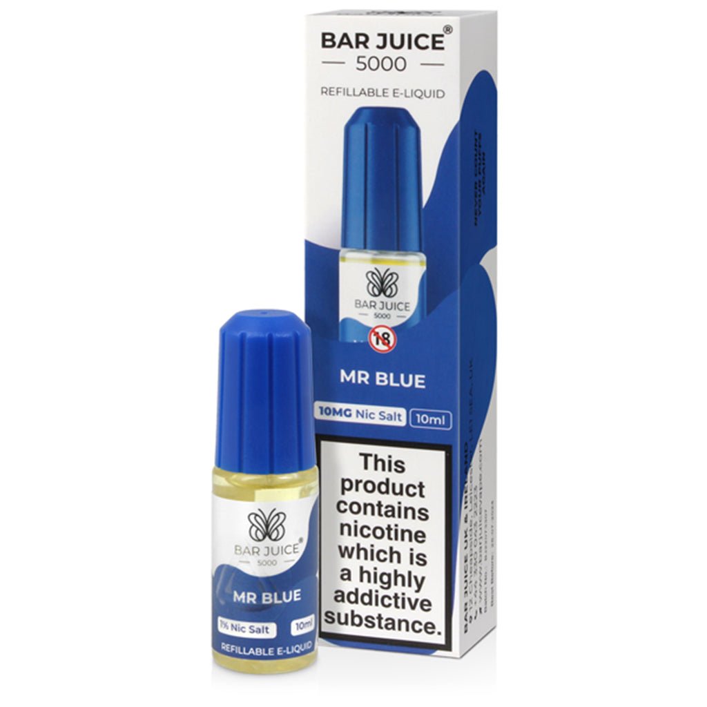 Mr Blue Nic Salt E - liquid By Bar Juice 5000 - The Vape House
