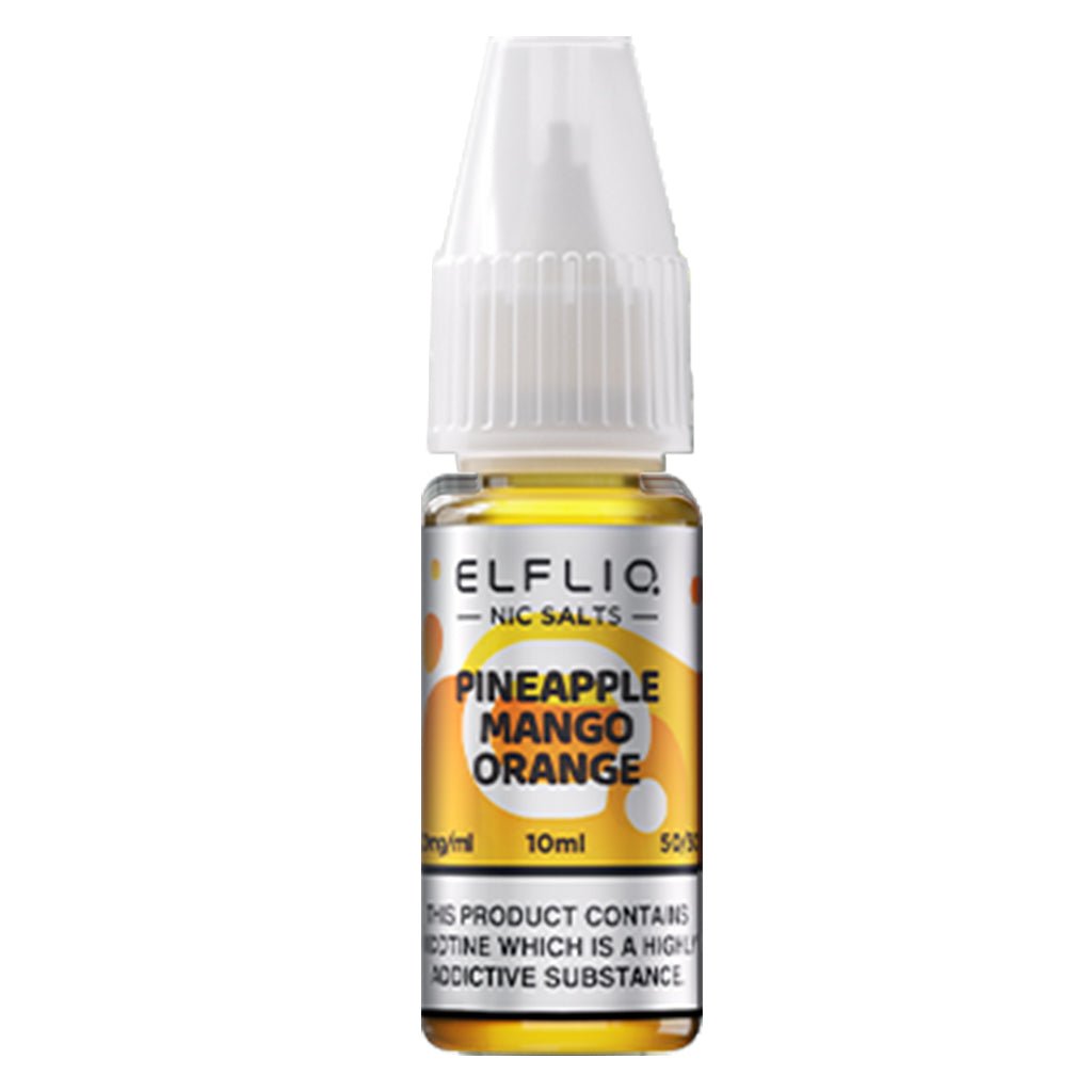 Pineapple Mango Orange Nic Salt E - liquid By Elfliq Elf Bar - The Vape House