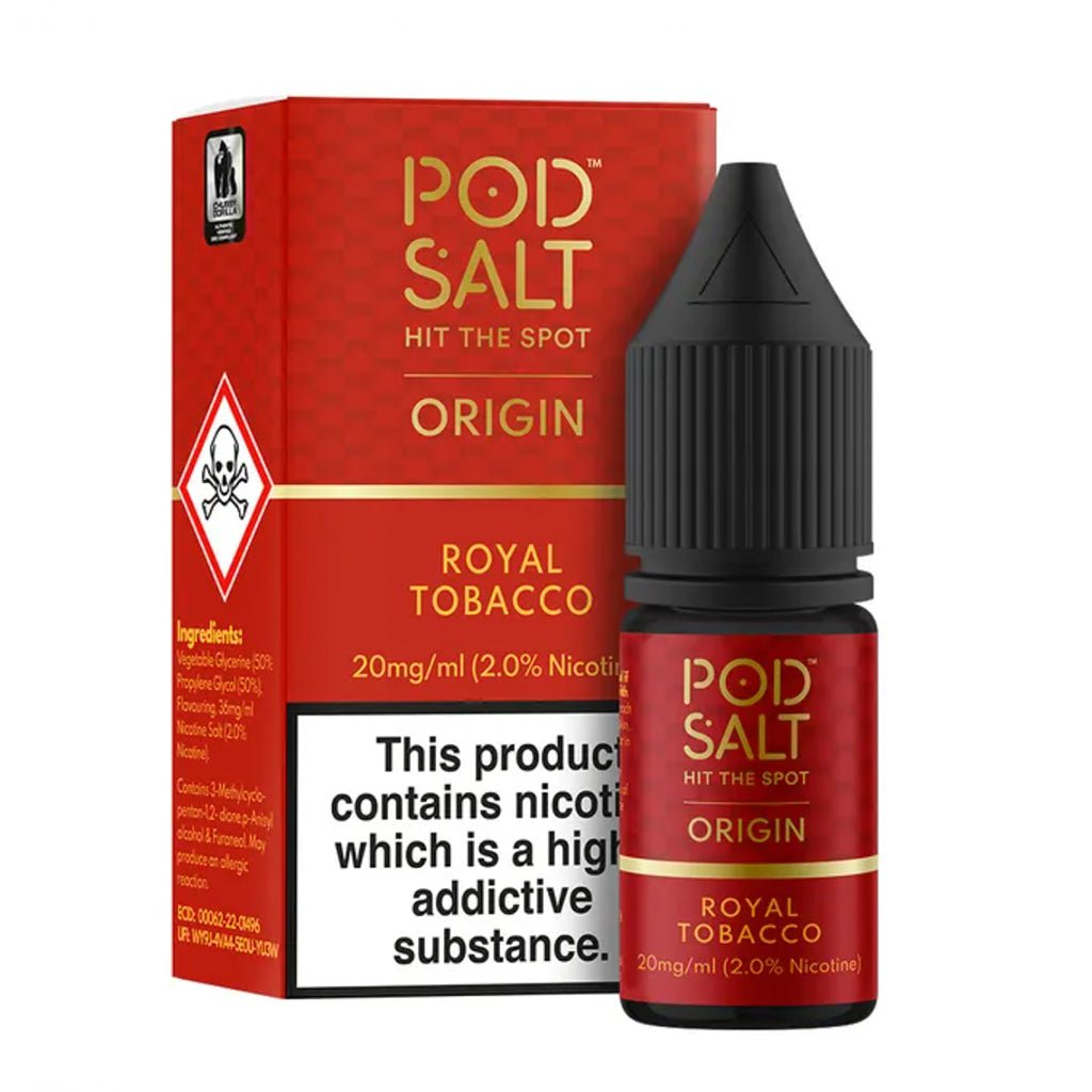 Royal Tobacco Nic Salt E - Liquid by Pod Salt Origin - The Vape House