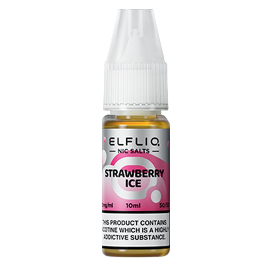Strawberry Ice Nic Salt E - liquid By Elfliq Elf Bar - The Vape House