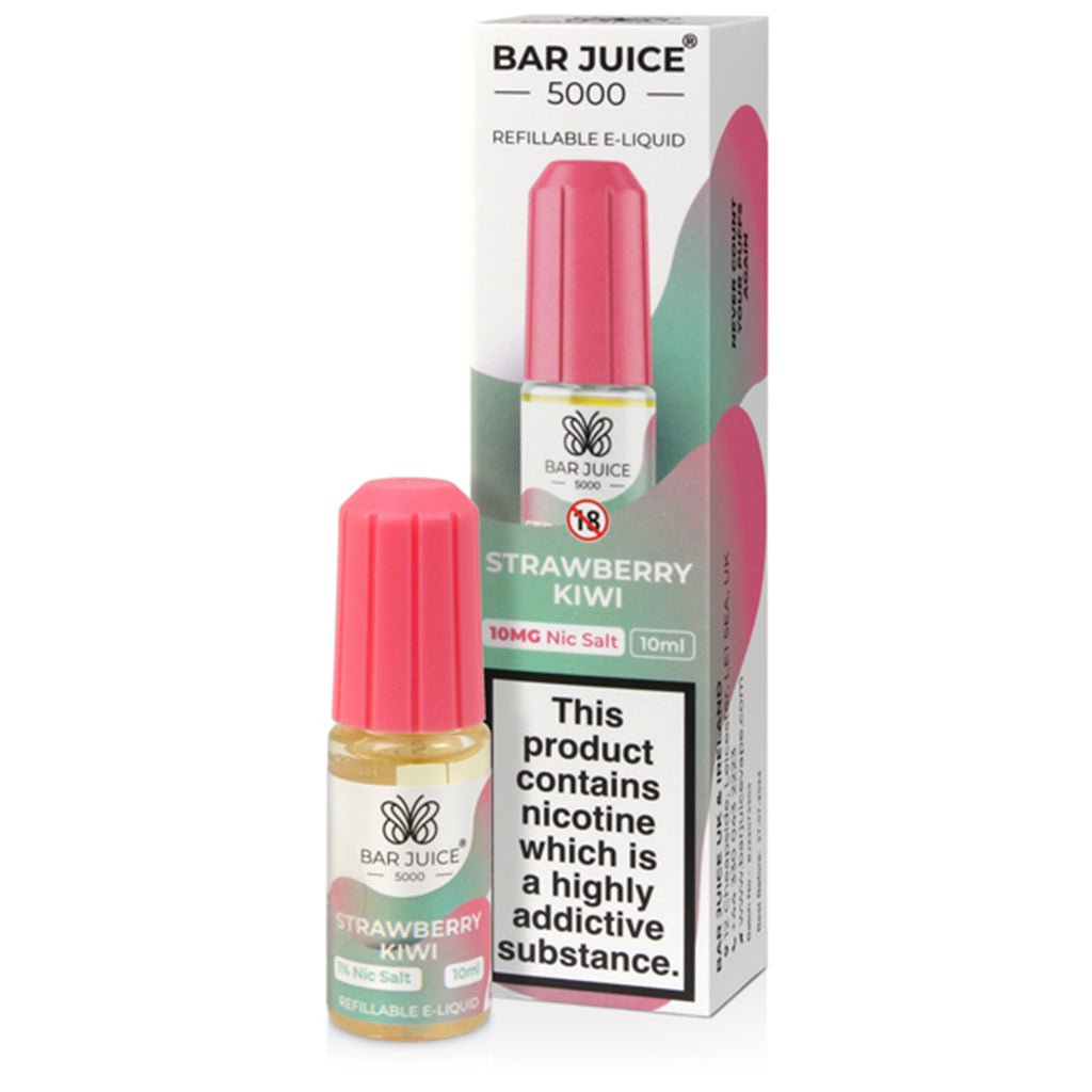 Strawberry Kiwi Nic Salt E - liquid By Bar Juice 5000 - The Vape House