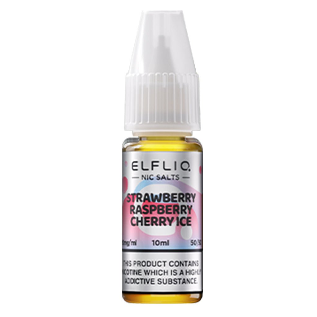 Strawberry Raspberry Cherry Ice Nic Salt E - liquid By Elfliq Elf Bar - The Vape House