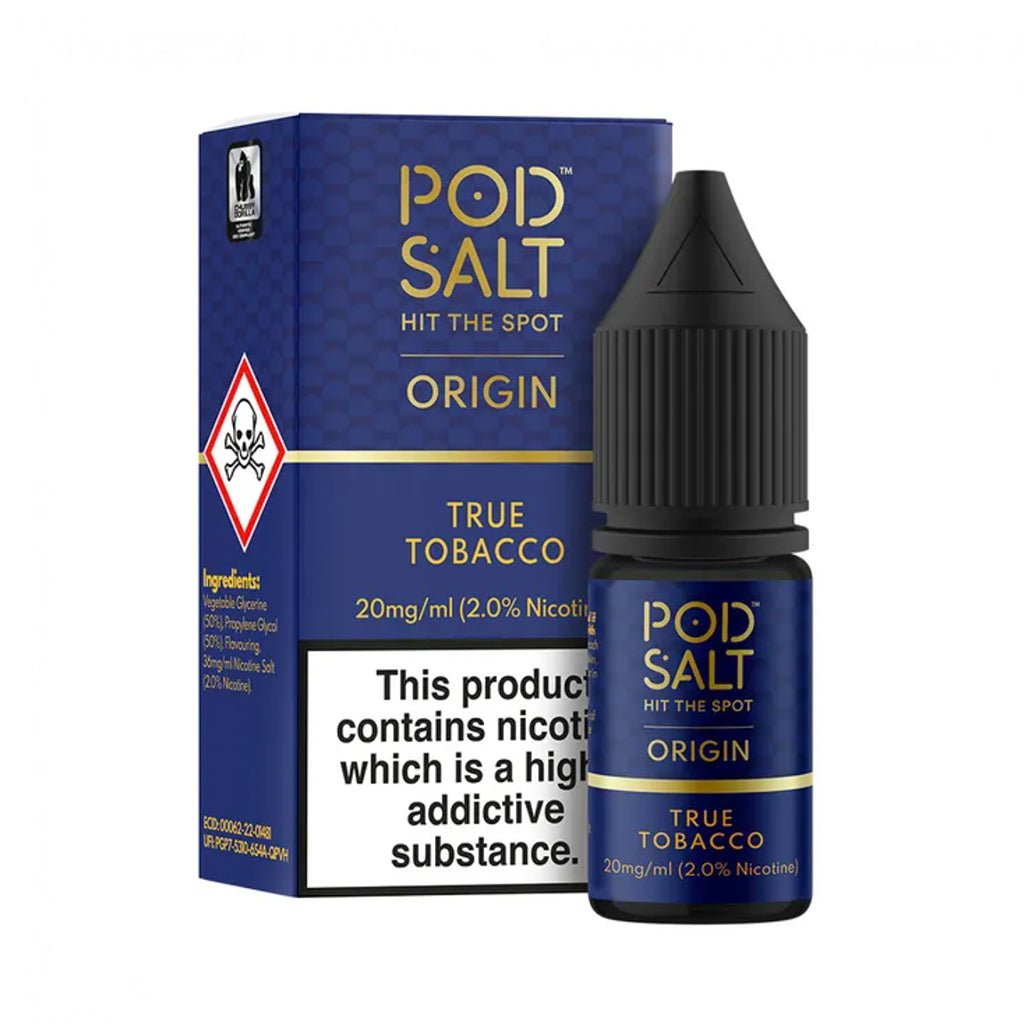 True Tobacco Nic Salt E - liquid By Pod Salt - The Vape House