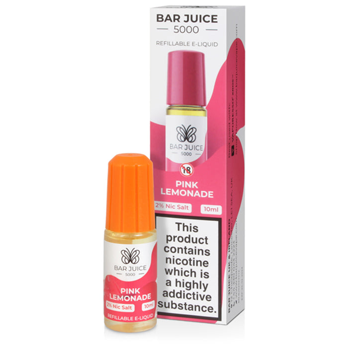 Pink Lemonade Nic Salt E-liquid By Bar Juice 5000