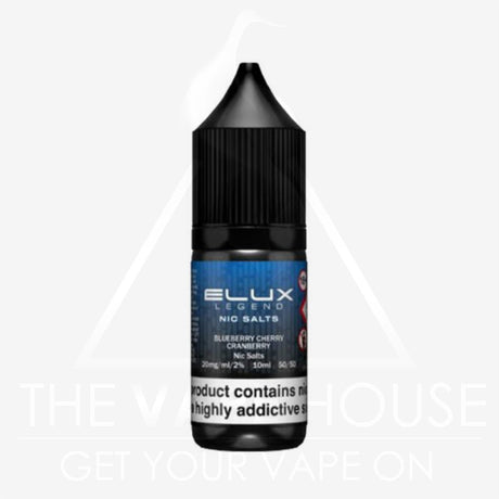 Blueberry Cherry Cranberry Elux Legend Nic Salt E - liquid - The Vape House