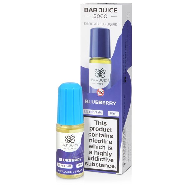 Blueberry Nic Salt E - liquid By Bar Juice 5000 - The Vape House