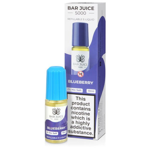 Blueberry Nic Salt E - liquid By Bar Juice 5000 - The Vape House