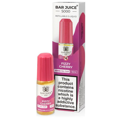Fizzy Cherry Nic Salt E - liquid By Bar Juice 5000 - The Vape House
