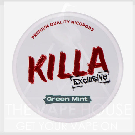 Killa Exclusive Green Mint Nicotine Pouches - The Vape House
