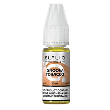 Snoww Tobacco Nic Salt E - liquid By Elfliq Elf Bar - The Vape House