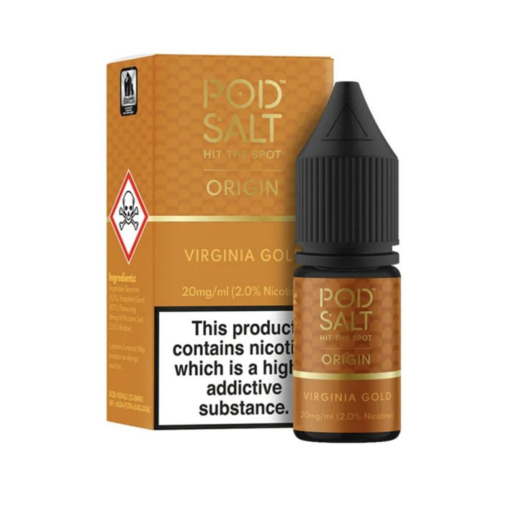 Virginia Gold Nic Salt E - Liquid by Pod Salt Origin - The Vape House