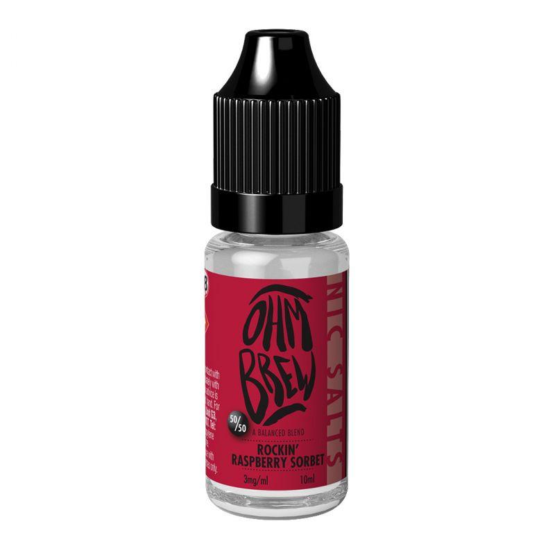 Rockin Raspberry Sorbet Nic Salt E-liquid By Ohm Brew-The Vape House