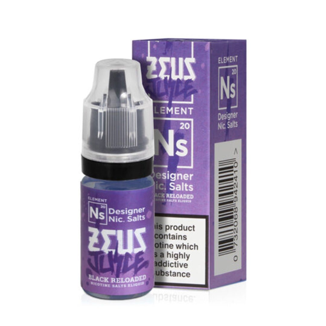 The Black Reloaded Nic Salt E - liquid By Zeus Juice - The Vape House